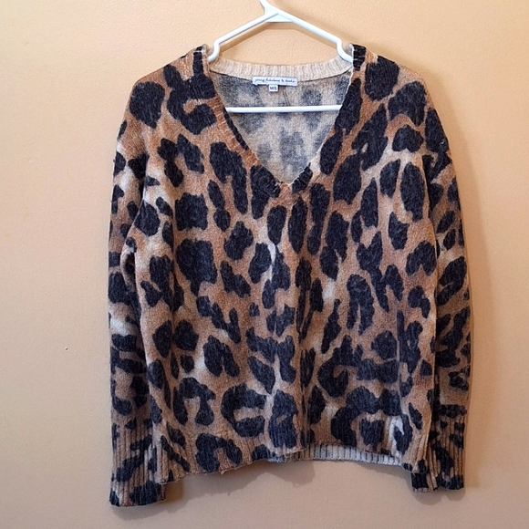 Young, Fabulous & Broke Animal Print Sweater - Picture 1 of 5